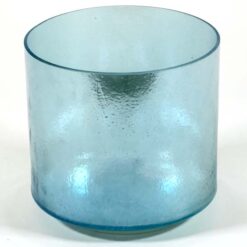 Palladium Aqua Aura Gold Inside 7" D +50 Crystal Tones® singing bowl available at mnsoundhealing.com
