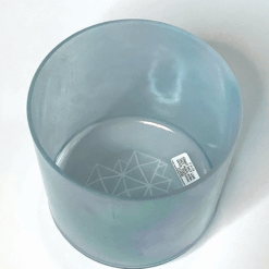 Great Salt Lake Aqua Aura Gold Platinum 7" F +15 Crystal Tones® singing bowl available at mnsoundhealing.com