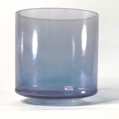 Indigo White Light Aura Gold 8" D# +5 Crystal Tones® singing bowl available at mnsoundhealing.com
