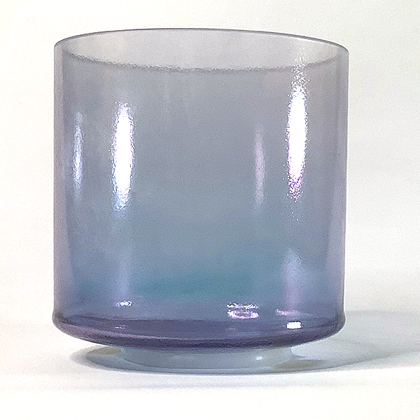 Indigo White Light Aura Gold 8" D# +5 Crystal Tones® singing bowl available at mnsoundhealing.com