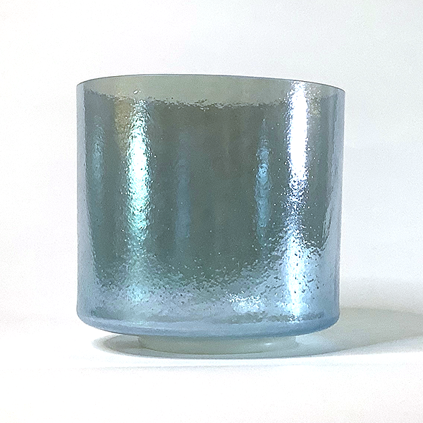 Palladium Aqua Aura Gold Inside 7" D +50 Crystal Tones® singing bowl available at mnsoundhealing.com
