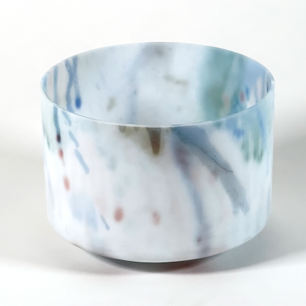 Crystal Tones® Abalone 8" E +10 singing bowl from Minnesota Sound Healing