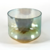 Crystal Tones® Aqua Aura Gold Grandmother Base 10" F# +20 singing bowl from Minnesota Sound Healing