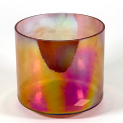 Crystal Tones® Blue Moonstone Platinum 7" F# +10 singing bowl from Minnesota Sound Healing