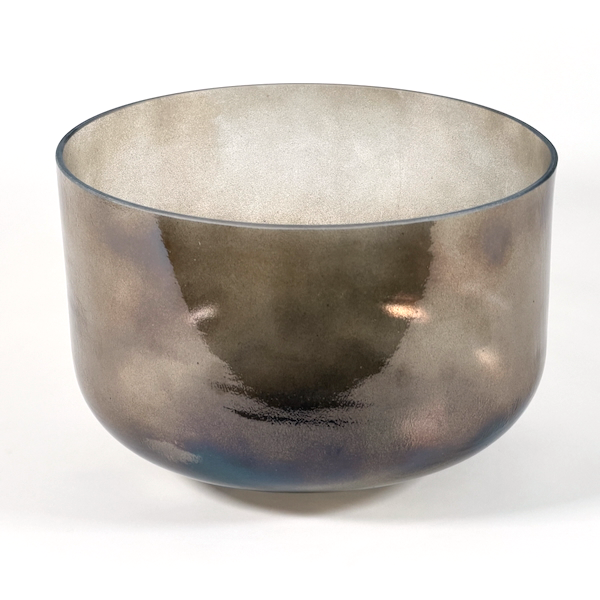 Crystal Tones® Ebony Aura Gold 12" G 0 singing bowl from Minnesota Sound Healing