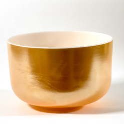 Crystal Tones® Alchemy Singing Bowl Laughing Buddha Frosted Inside 12" G 0 Available at Minnesota Sound Healing