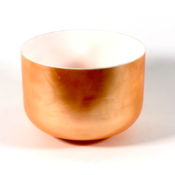 Crystal Tones® Laughing Buddha Frosted Rim Inside 10" B 0 singing bowl from Minnesota Sound Healing