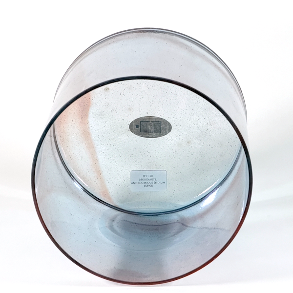 Crystal Tones® Morganite Androgynous Indium 8" C -20 singing bowl from Minnesota Sound Healing