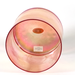 Crystal Tones® Rhodochrosite Violet Flame Aura 8" A# +5 singing bowl from Minnesota Sound Healing