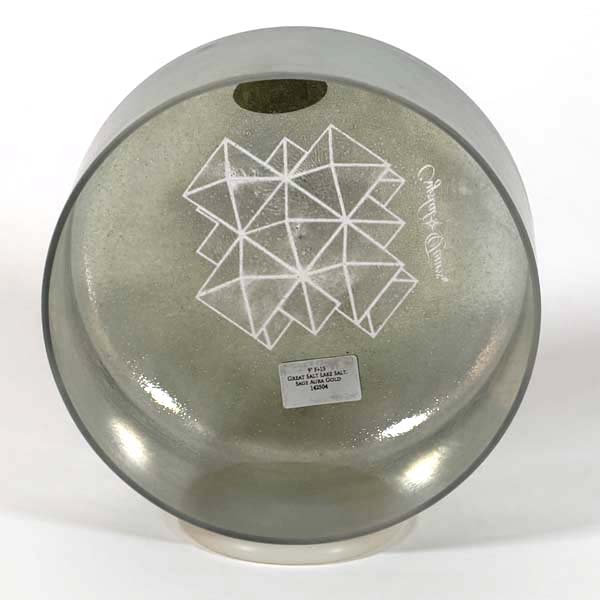 Crystal Tones® Alchemy Singing Bowl - Great Salt Lake Salt Sage Aura Gold 9" F +15
