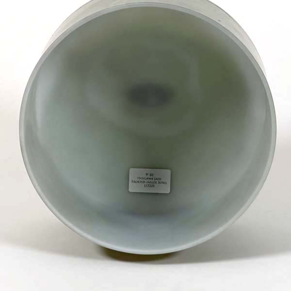 Crystal Tones® Alchemy Singing Bowl - Itoigawa Jade Frosted Inside 9" E 0