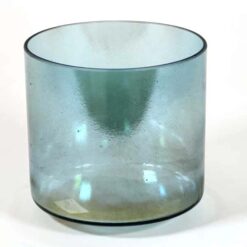 Crystal Tones® Alchemy Singing Bowl - Moldavite Aqua Aura Gold (Inside) 7" G +10