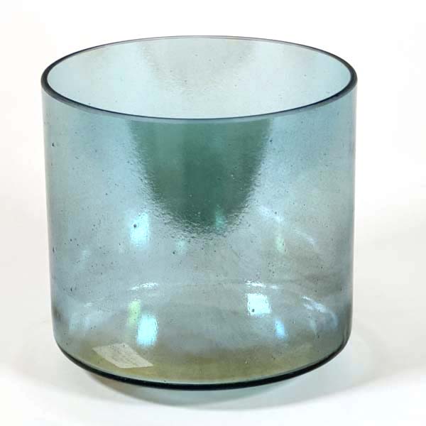 Crystal Tones® Alchemy Singing Bowl - Moldavite Aqua Aura Gold (Inside) 7" G +10
