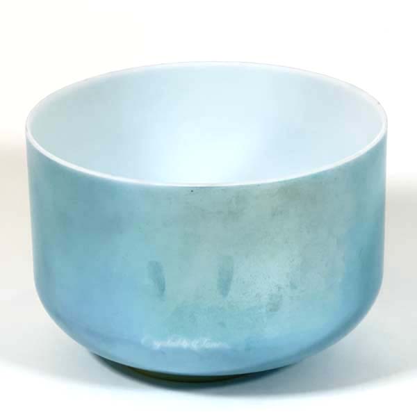 Crystal Tones® Alchemy Singing Bowl - Ocean Gold Frosted 10" A +10