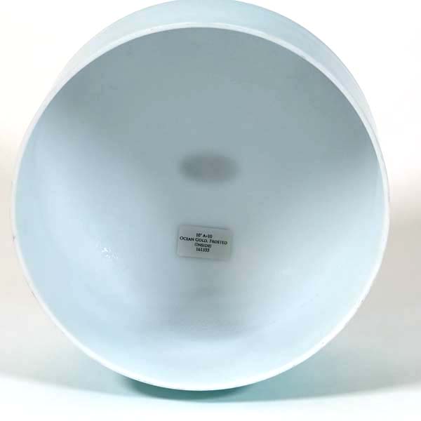 Crystal Tones® Alchemy Singing Bowl - Ocean Gold Frosted 10" A +10