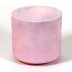 Crystal Tones® Alchemy Singing Bowl - Pink Ocean Gold Mother Of Platinum (Inside) Frosted 7" G 0