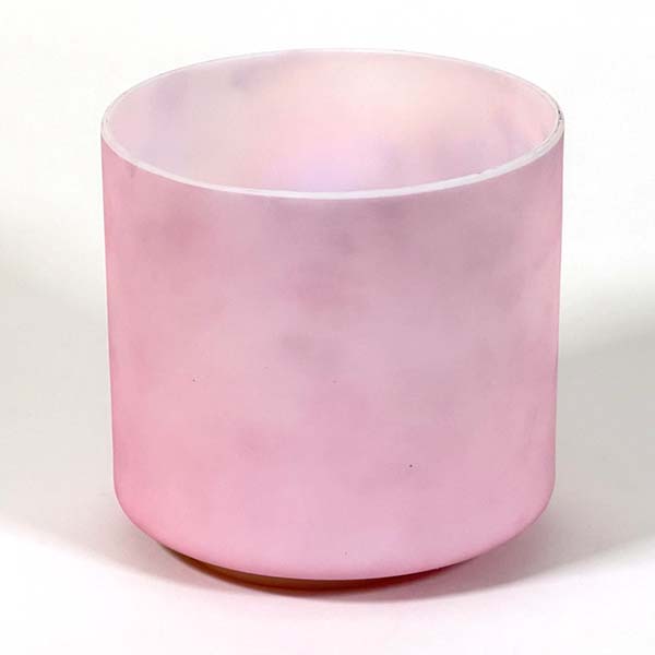 Crystal Tones® Alchemy Singing Bowl - Pink Ocean Gold Mother Of Platinum (Inside) Frosted 7" G 0