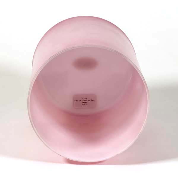 Crystal Tones® Alchemy Singing Bowl - Pink Ocean Gold Tall 7" D -5