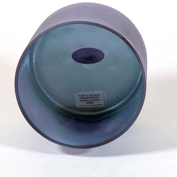 Crystal Tones® Alchemy Singing Bowl - Selenite Androgynous Indium 7" A# +15